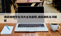 病因病理学名词大全及解释,病因病机名词解释