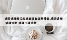 病因病理部位临床表现有哪些种类,病因诊断 病理诊断 病理生理诊断