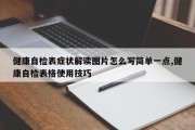 健康自检表症状解读图片怎么写简单一点,健康自检表格使用技巧