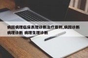 病因病理临床表现诊断治疗原则,病因诊断 病理诊断 病理生理诊断
