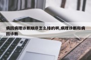 病因病理诊断顺序怎么排的啊,病理诊断和病因诊断