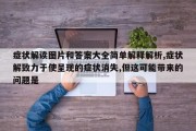 症状解读图片和答案大全简单解释解析,症状解致力于使呈现的症状消失,但这可能带来的问题是