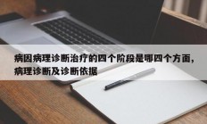 病因病理诊断治疗的四个阶段是哪四个方面,病理诊断及诊断依据